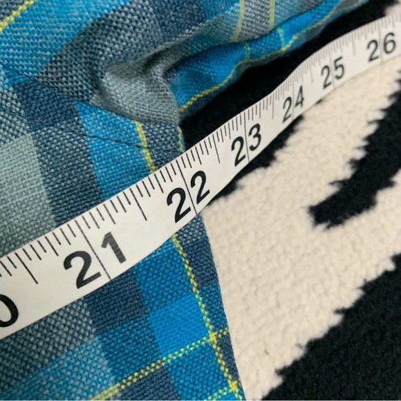 Columbia Omni-Shield Blue Plaid Wool Blend Hooded Coat Size XL - Picture 8 of 11